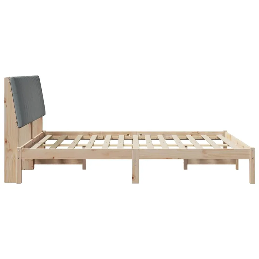 Cadre de lit avec tête de lit Marron 150 x 200 cm Pin massif - 6