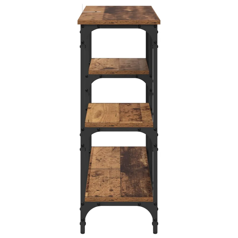 Table console Bois Ancien 80 x 29 x 75 cm Bois d'ingénierie - 6