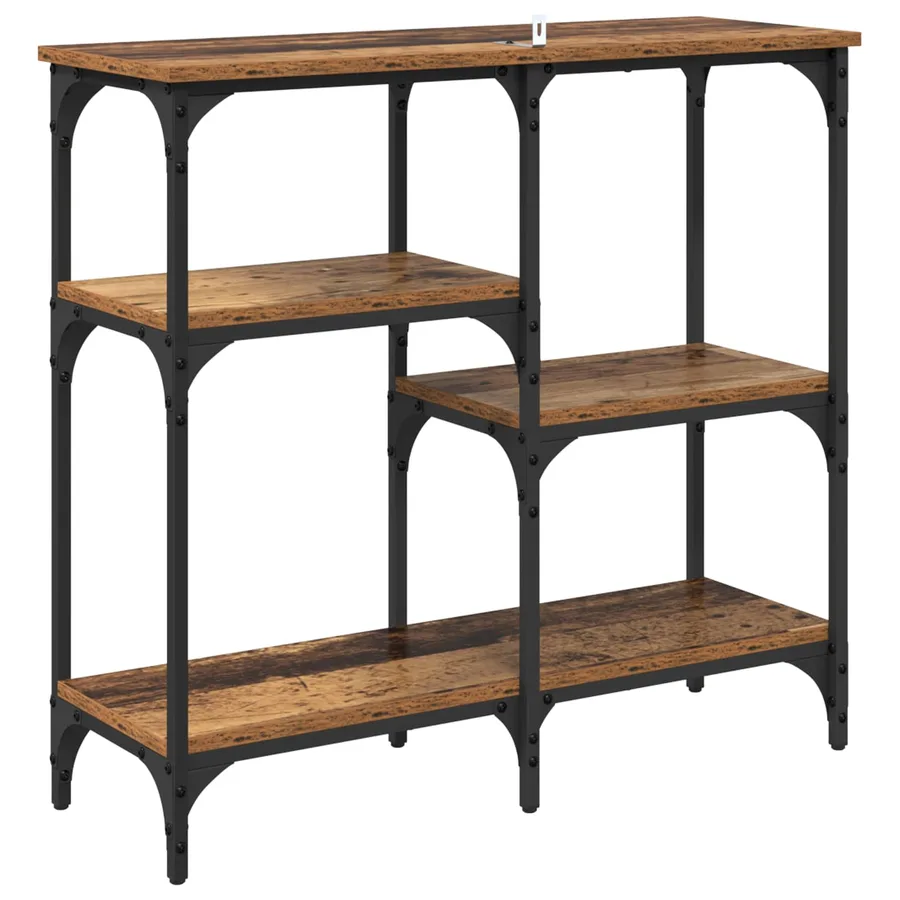 Table console Bois Ancien 80 x 29 x 75 cm Bois d'ingénierie - 7