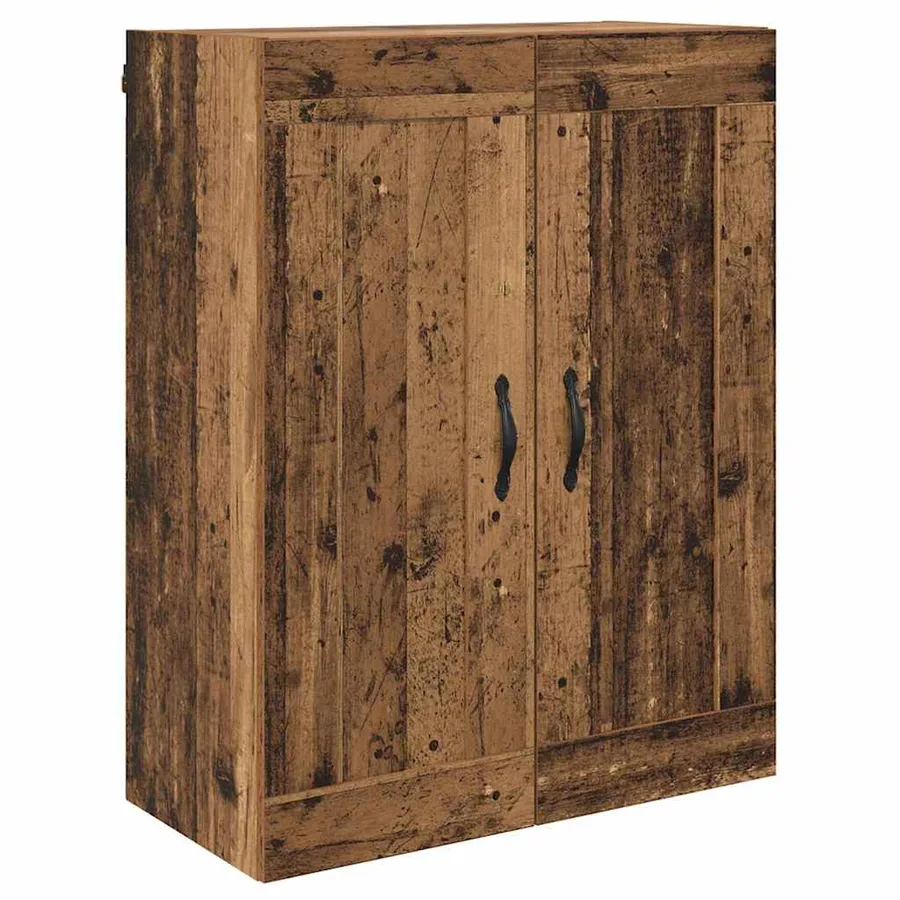 Meuble mural Montage mural 2 pcs Bois ancien 69,5 x 34 x 90 cm - 7