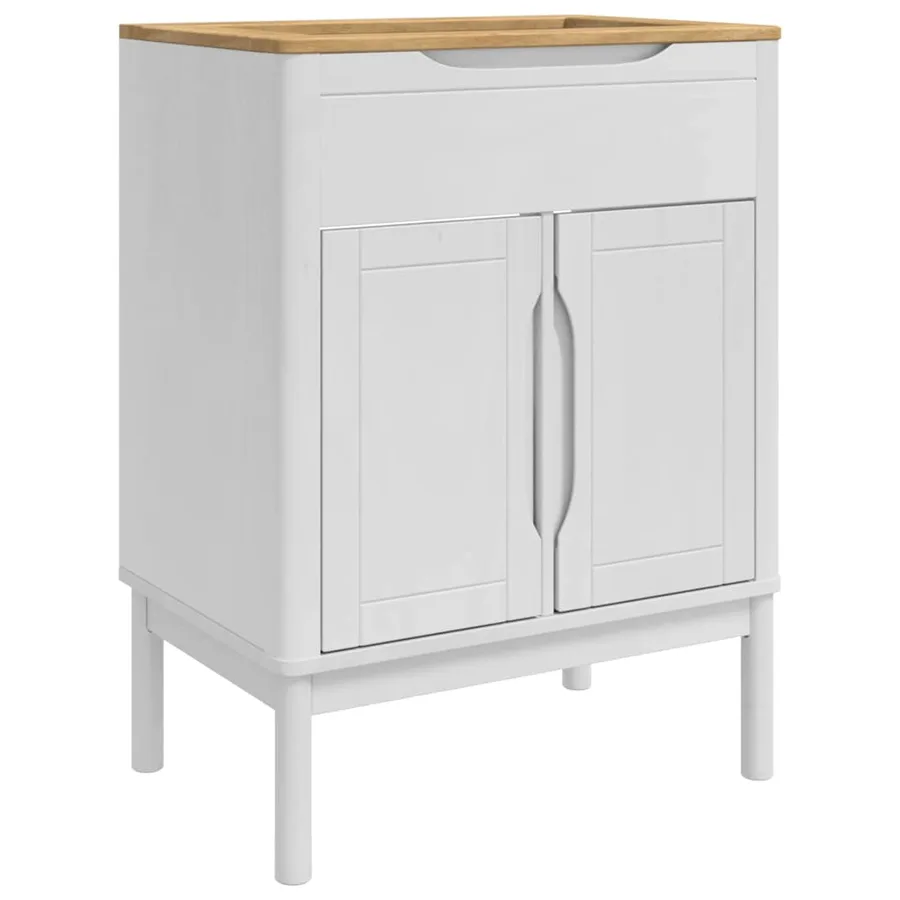 Ensemble de mobilier de salle de bain FLORO 3 pcs Blanc - 5