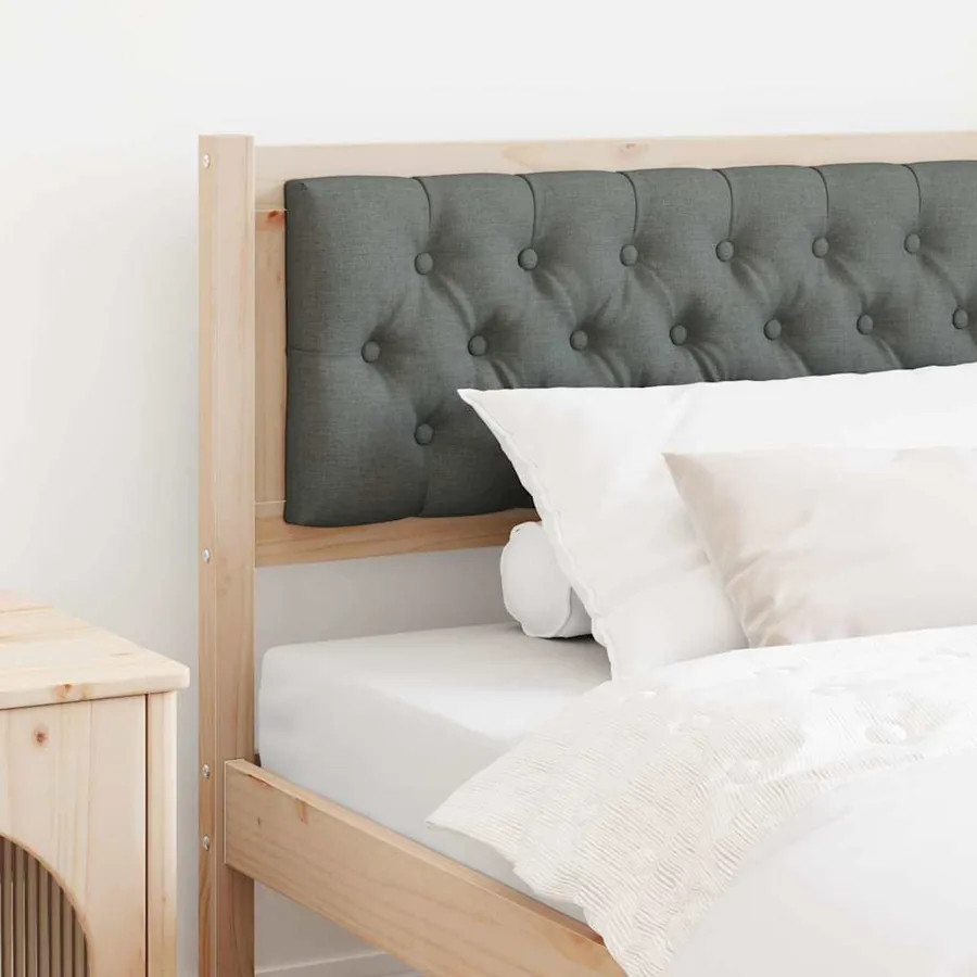 Tête de lit marron et gris foncé 100 cm Bois massif en pin