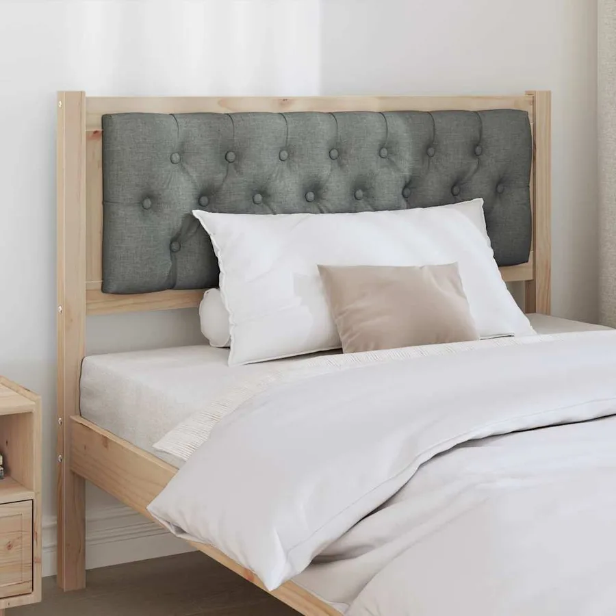 Tête de lit marron et gris foncé 100 cm Bois massif en pin - 3