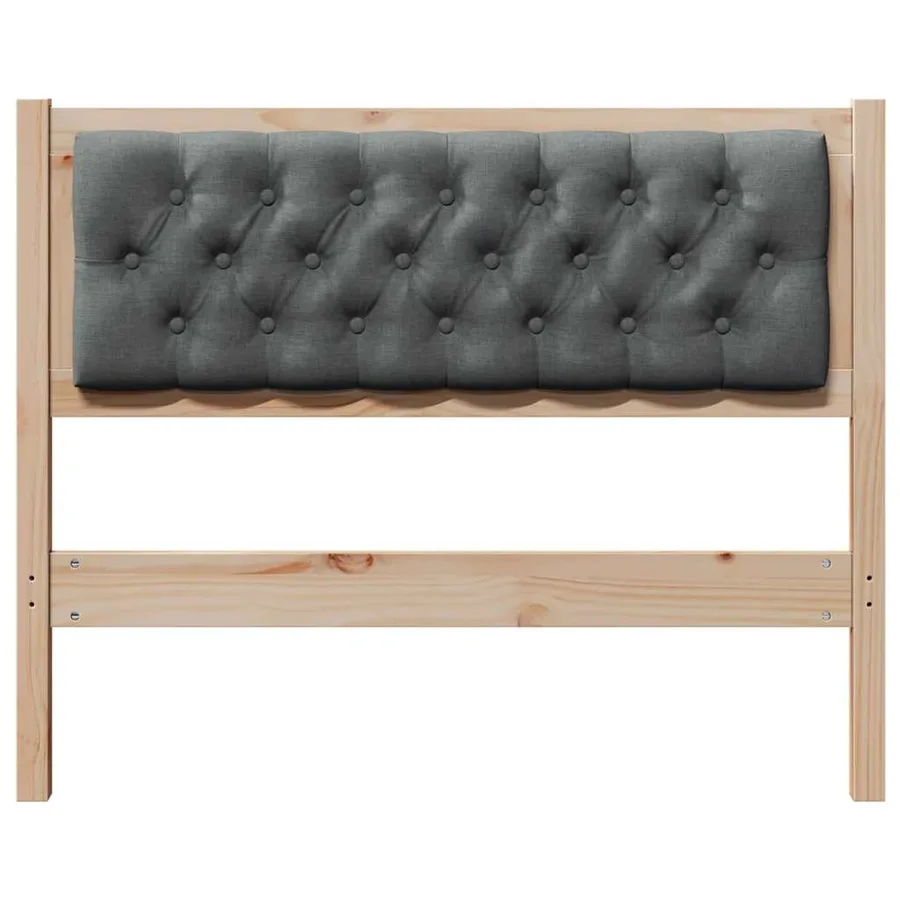 Tête de lit marron et gris foncé 100 cm Bois massif en pin - 4