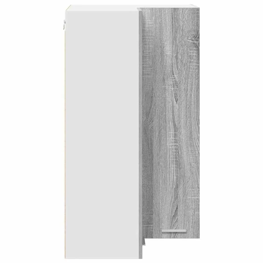 Armoire suspendue Gris Sonoma et Blanc 57 x 57 x 100 cm - 7