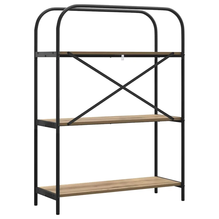 Étagère 3 niveaux 80 x 30 x 109 cm Bois d'ingénierie - 7