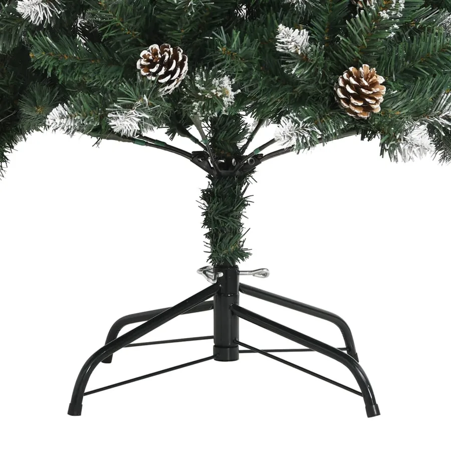 Sapin de Noël artificiel avec support Vert 180 cm PVC - 7