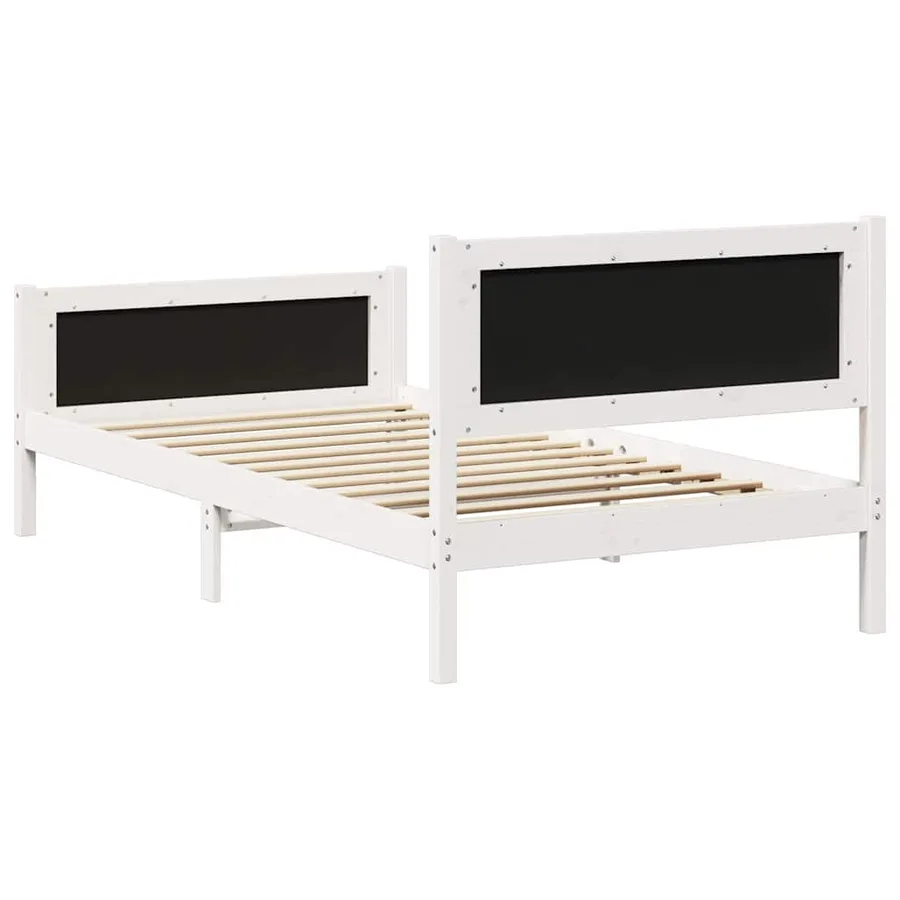 Cadre de lit Gris clair 100 x 200 cm Pin massif - 7