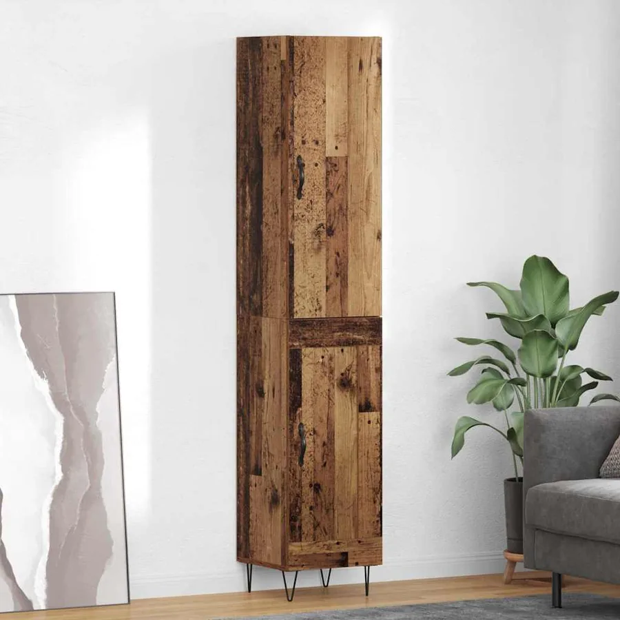 Haut Armoire Bois Ancien 34,5 x 34 x 90 cm Bois d'ingénierie