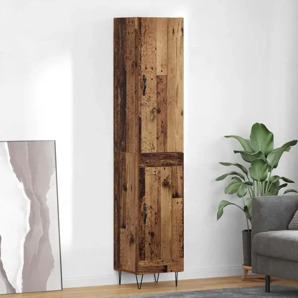 Haut Armoire Bois Ancien 34,5 x 34 x 90 cm Bois d'ingénierie