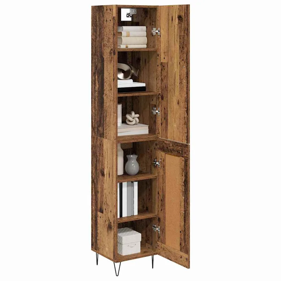 Haut Armoire Bois Ancien 34,5 x 34 x 90 cm Bois d'ingénierie - 3
