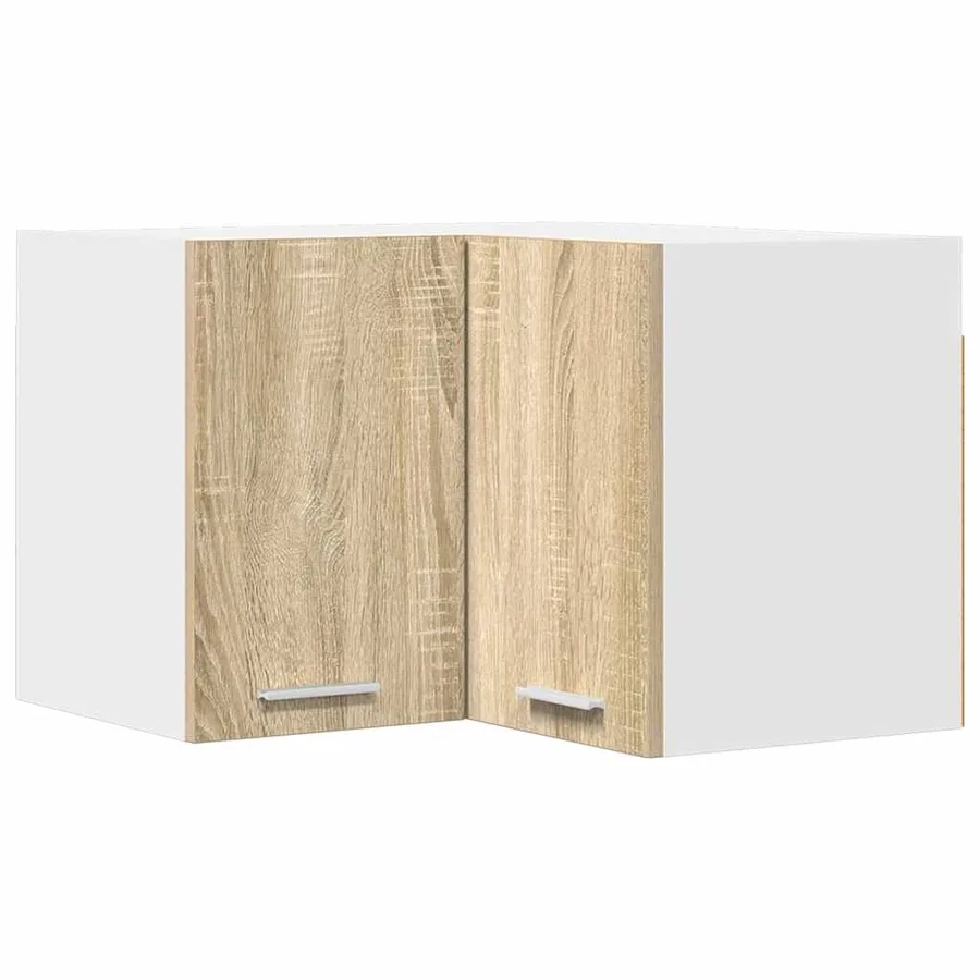 Armoire suspendue Chêne Sonoma et Blanc 57 x 57 x 40 cm - 2