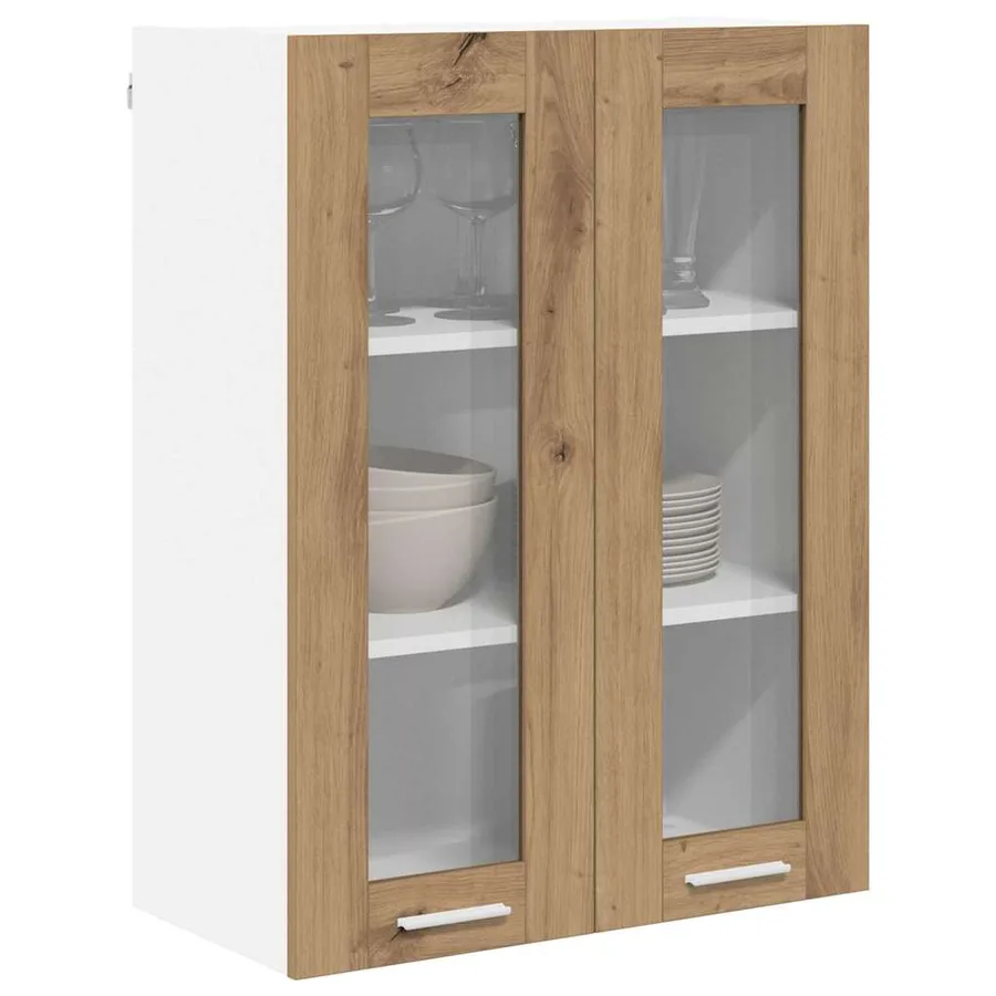 Armoire suspendue Riga Chêne artisanal 60 x 31 x 80 cm - 3