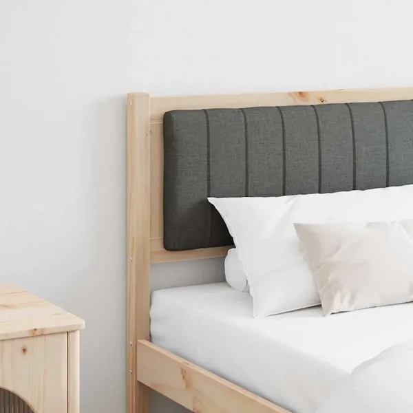 Tête de lit capitonnée Marron 180 cm Pin massif