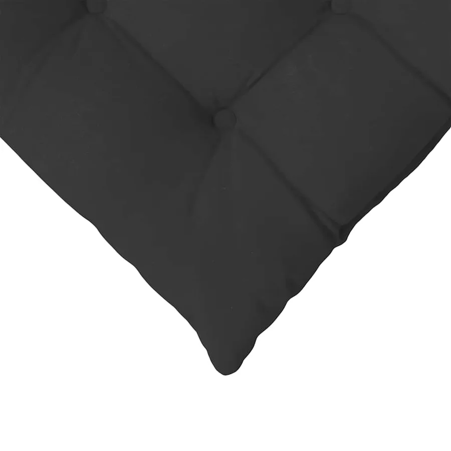 Coussins de siège 4 pcs Noir 40 x 40 x 6 cm Microfibre - 9