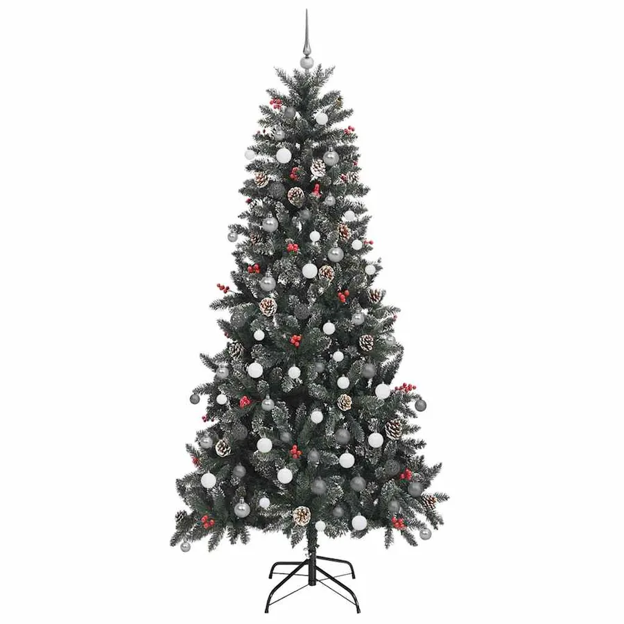 Sapin de Noël artificiel Vert 240 cm PVC, plastique et acier - 5