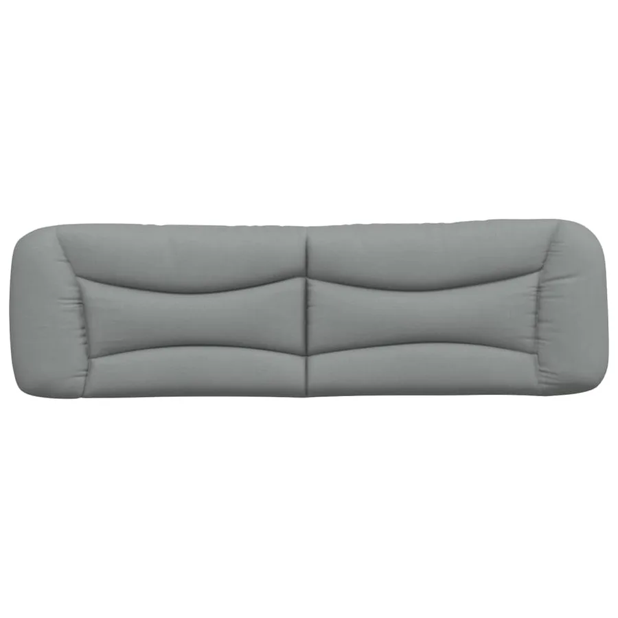 Coussin de tête de lit Hvar gris clair 193 cm tissu - 5