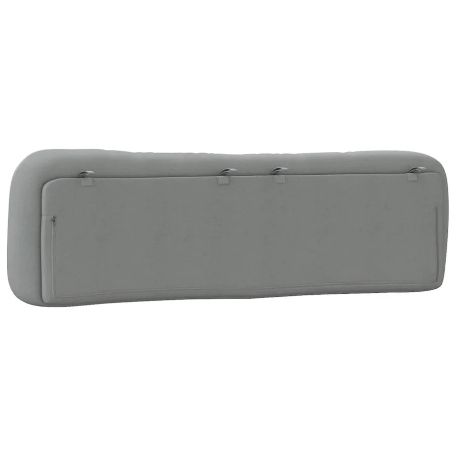 Coussin de tête de lit Hvar gris clair 193 cm tissu - 7