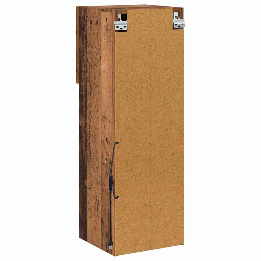 Meuble TV mural Bois ancien 30,5 x 30 x 90 cm Bois d'ingénierie - 11