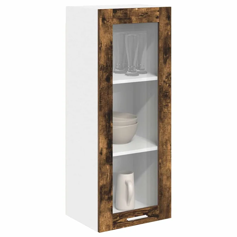 Armoire suspendue Chêne fumé 40 x 31 x 100 cm Bois d'ingénierie - 3