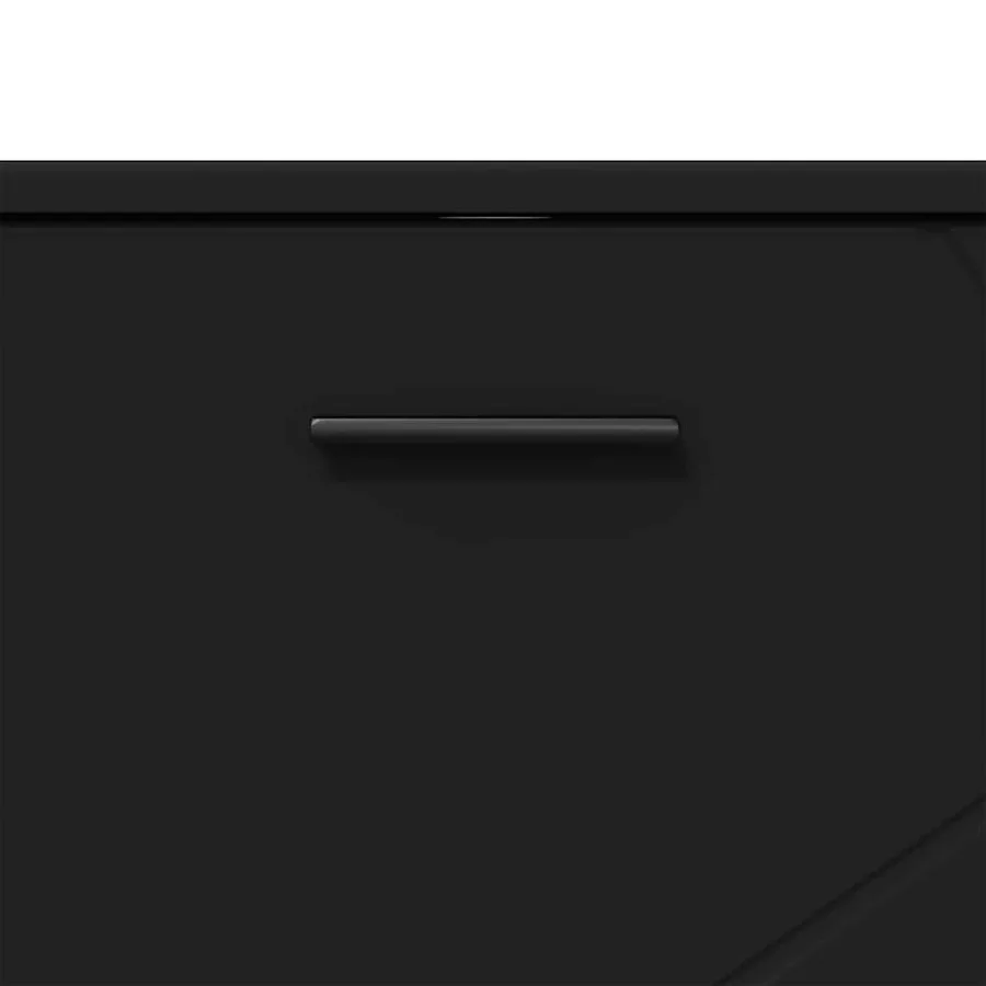 Cabinet de salle de bain avec tiroir Noir 76,5 x 35 x 64 cm - 8