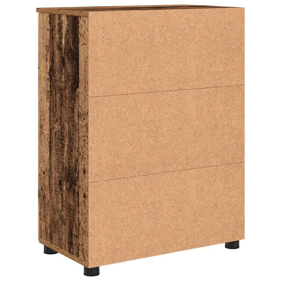 Cabinet de salle de bain avec porte Bois Ancien 60 x 35 x 80 cm - 12