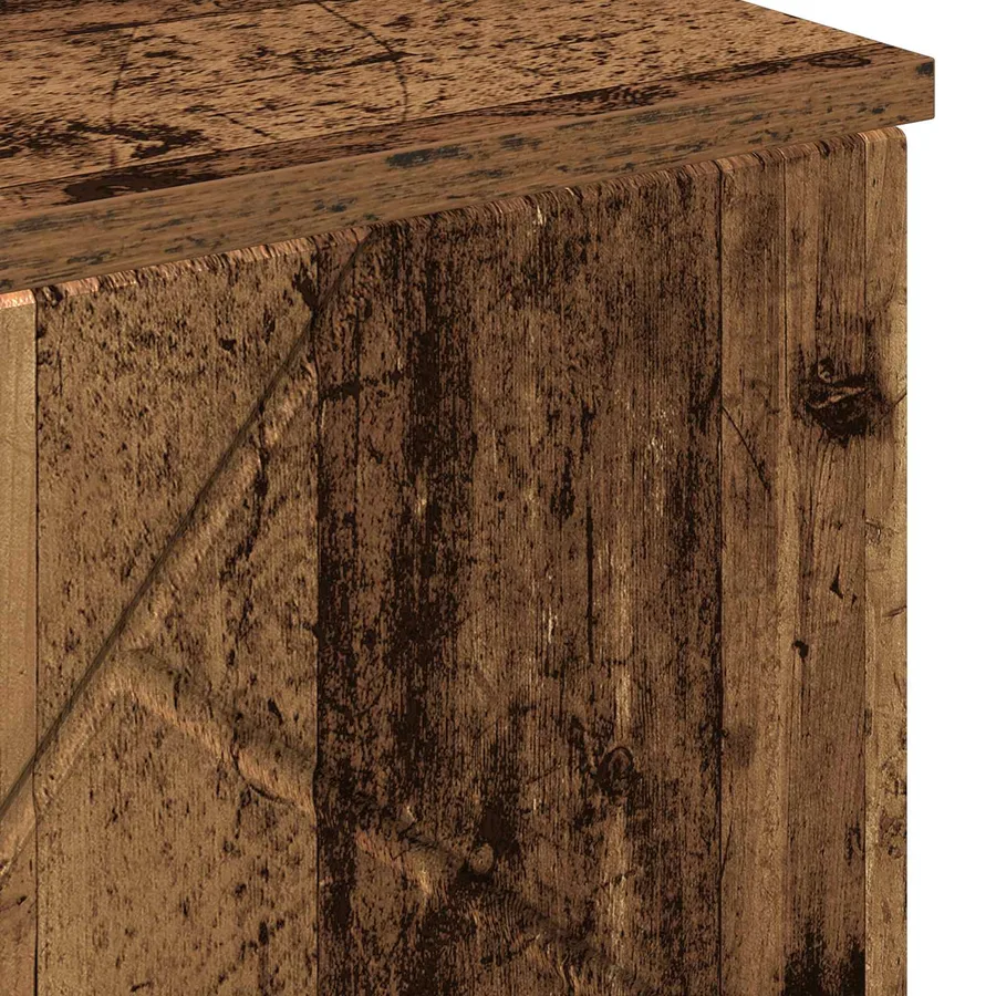 Cabinet de salle de bain avec porte Bois Ancien 60 x 35 x 80 cm - 15