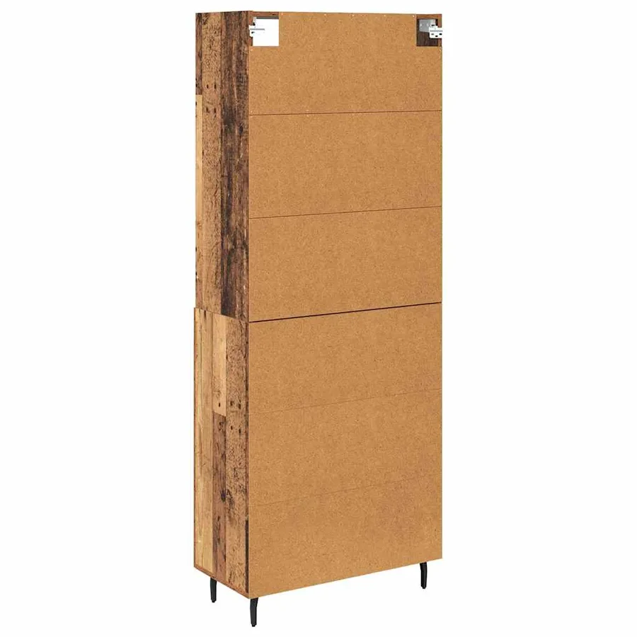 Haut Armoire Bois Ancien 69,5 x 34 x 180 cm - 10