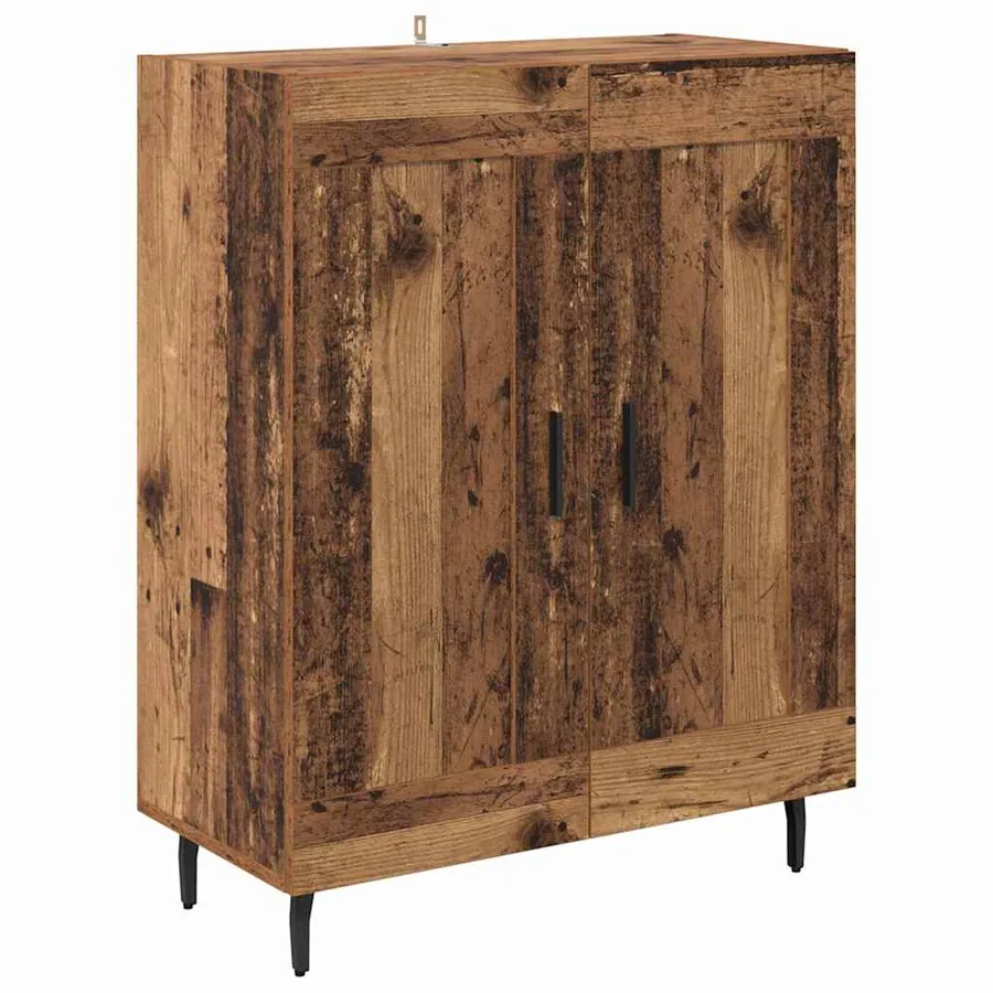 Haut Armoire Bois Ancien 69,5 x 34 x 180 cm - 6