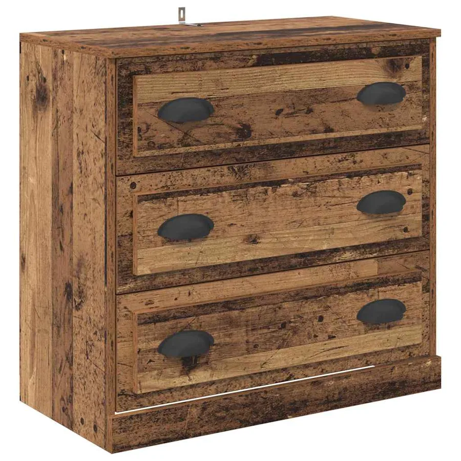 Buffets 2 pcs Bois Ancien 70 x 35,5 x 67,5 cm Bois d'ingénierie - 5
