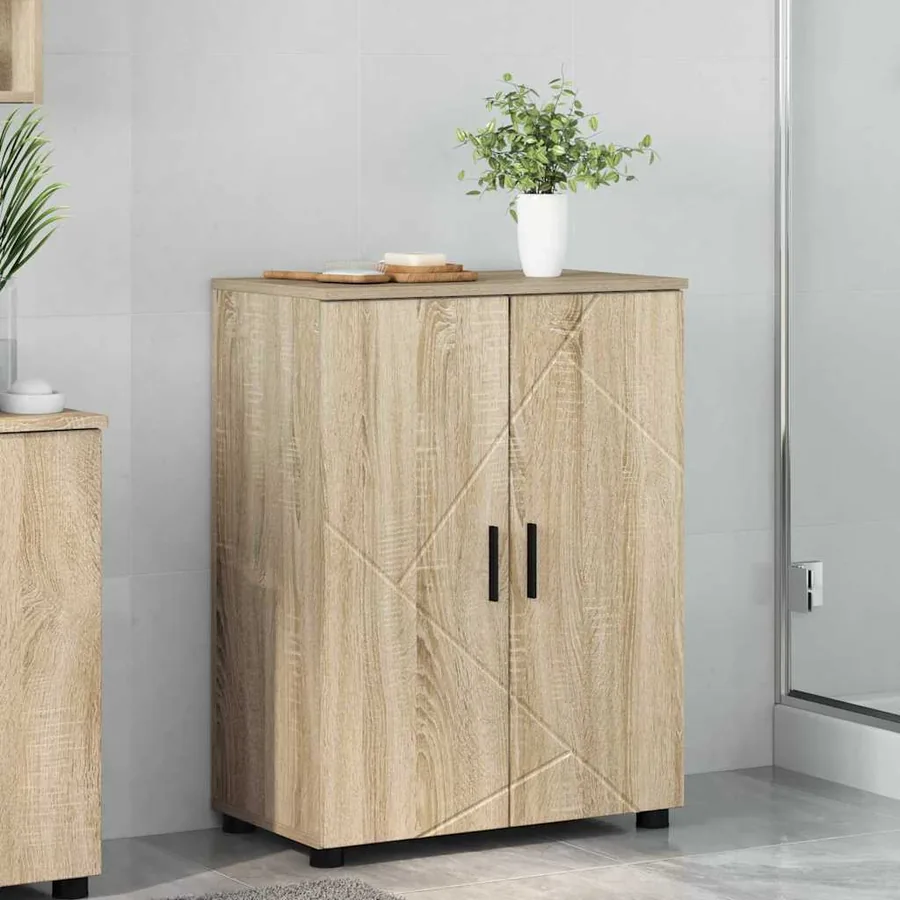 Cabinet de salle de bain Chêne Sonoma 60 x 35 x 80 cm