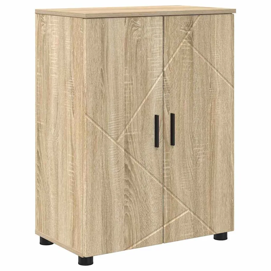 Cabinet de salle de bain Chêne Sonoma 60 x 35 x 80 cm - 2