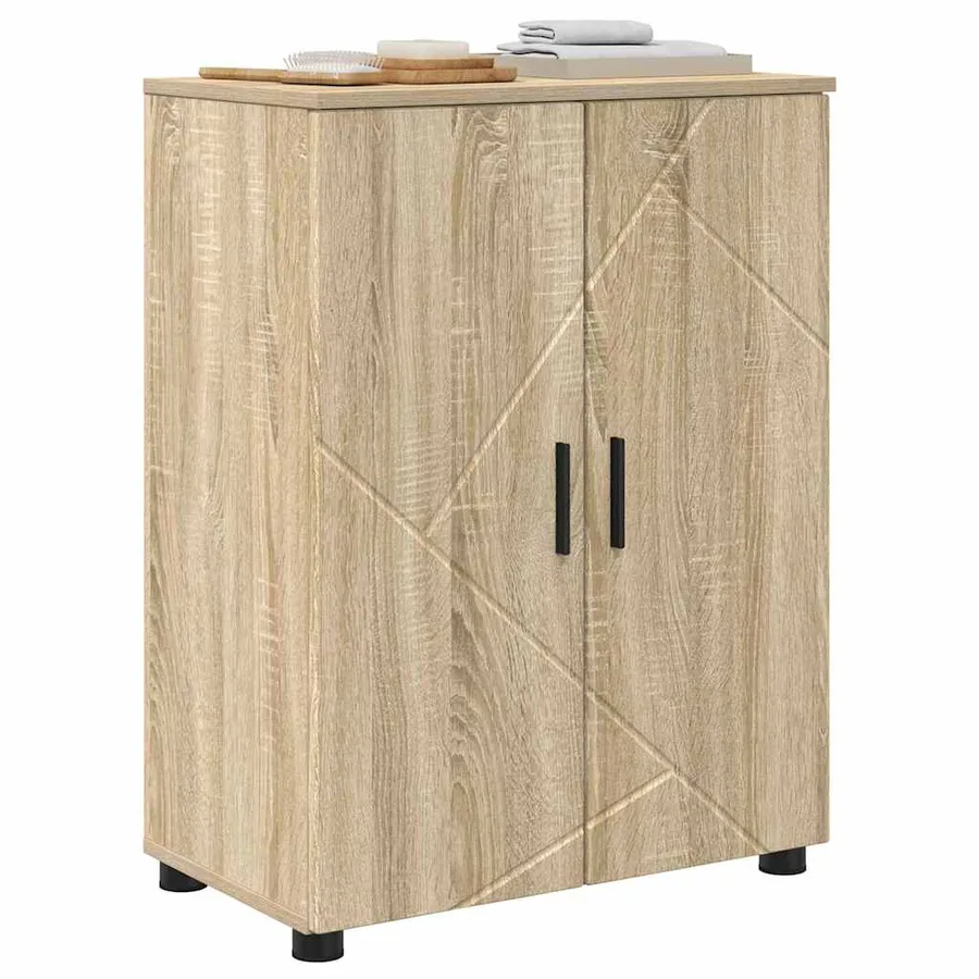 Cabinet de salle de bain Chêne Sonoma 60 x 35 x 80 cm - 3