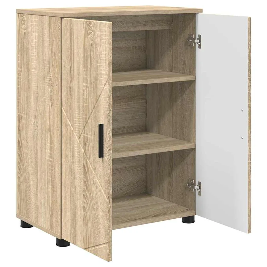 Cabinet de salle de bain Chêne Sonoma 60 x 35 x 80 cm - 5