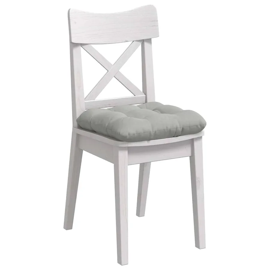 Coussins de siège 4 pcs Gris clair 45 x 45 cm - 3