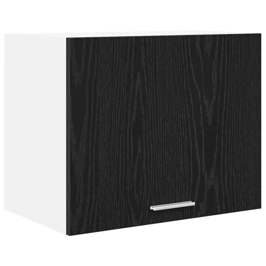 Armoire suspendue Chêne noir et Blanc 50 x 31 x 40 cm - 2