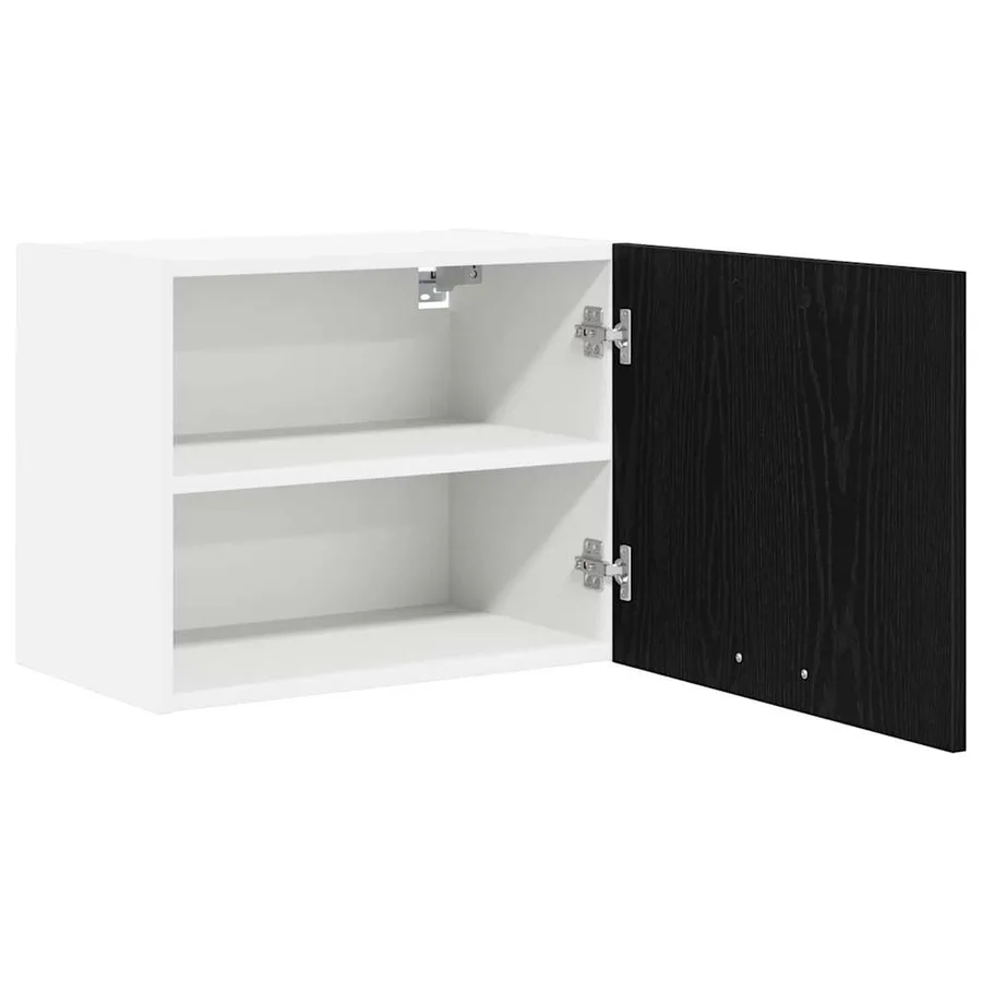 Armoire suspendue Chêne noir et Blanc 50 x 31 x 40 cm - 5