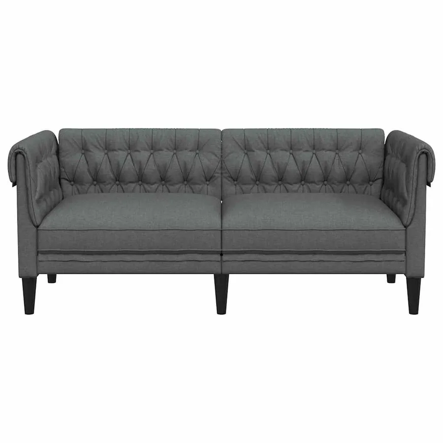 Canapé Gris foncé 182,5 x 74,5 x 74,5 cm Polyester - 4