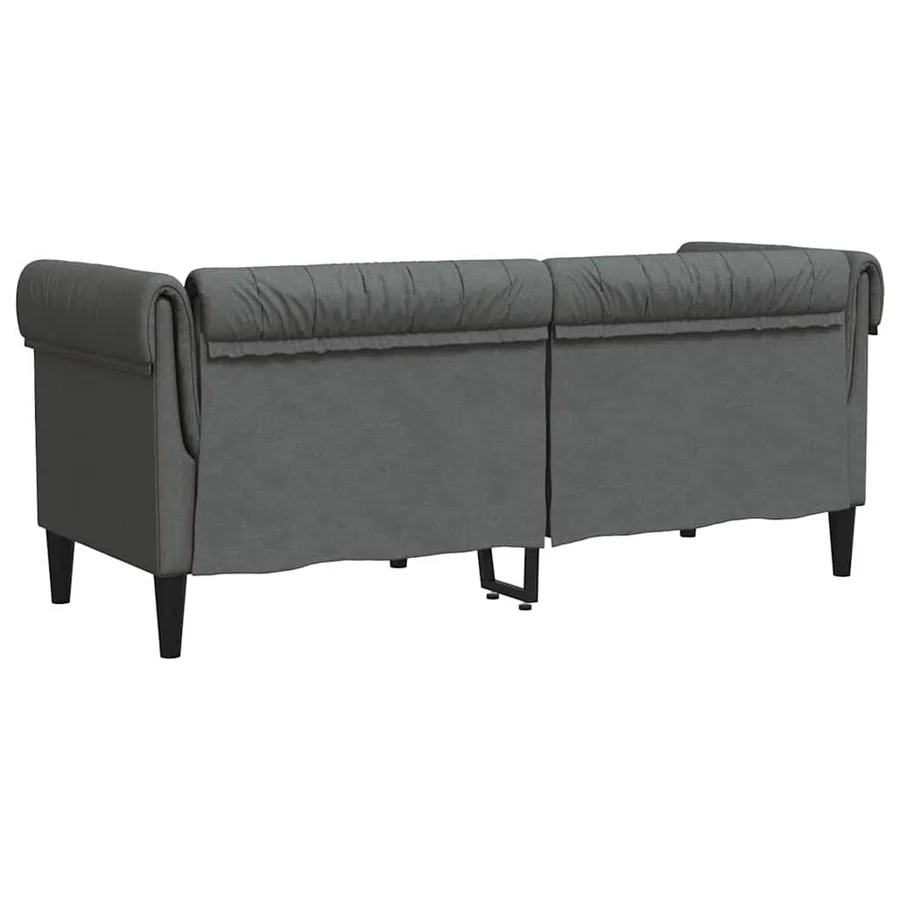 Canapé Gris foncé 182,5 x 74,5 x 74,5 cm Polyester - 6