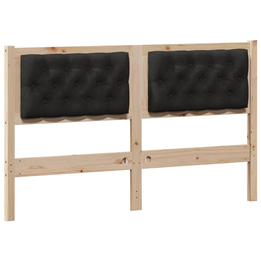 Tête de lit Autre Marron et noir 150 cm Bois massif en pin - 2
