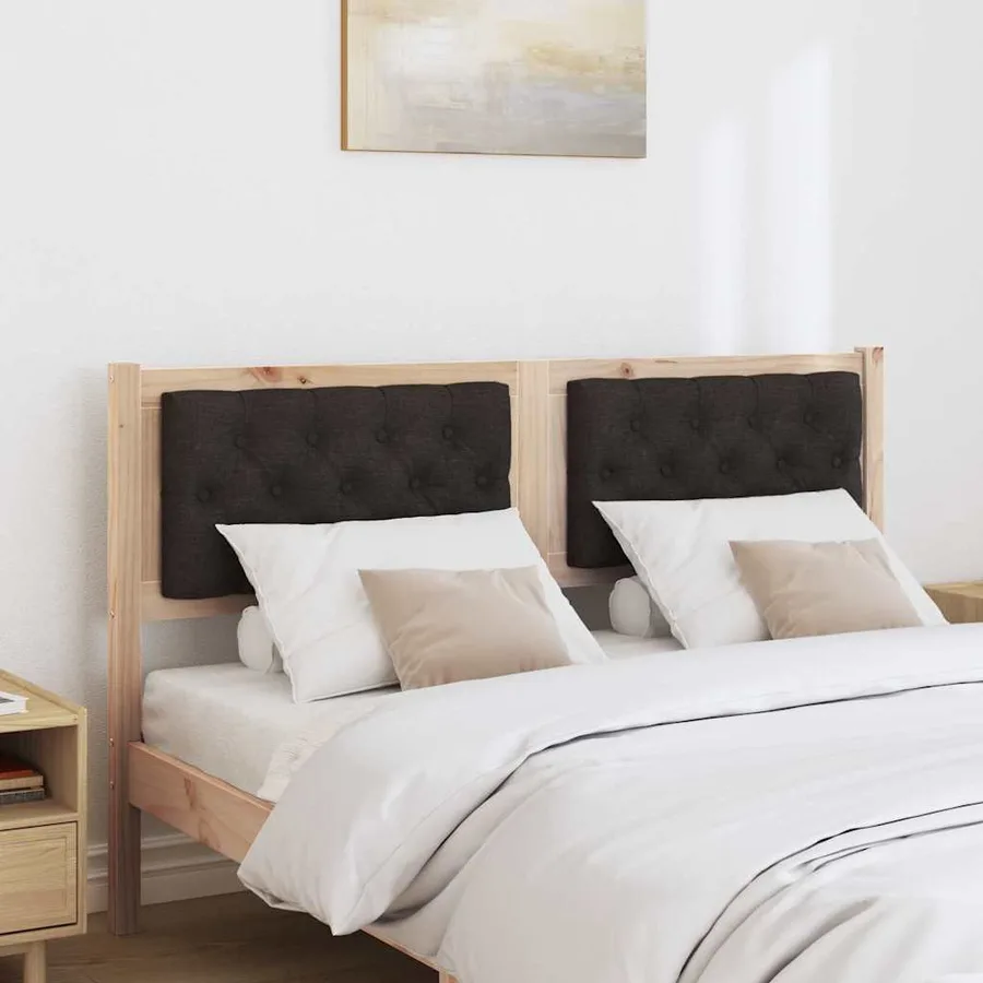 Tête de lit Autre Marron et noir 150 cm Bois massif en pin - 3