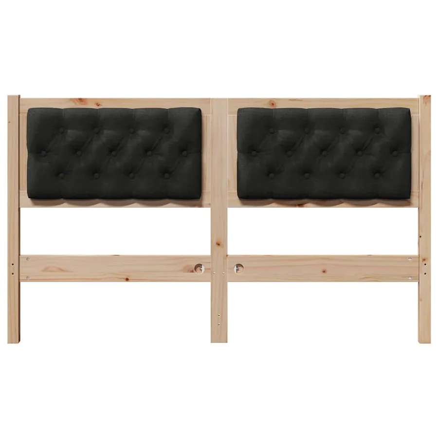 Tête de lit Autre Marron et noir 150 cm Bois massif en pin - 4