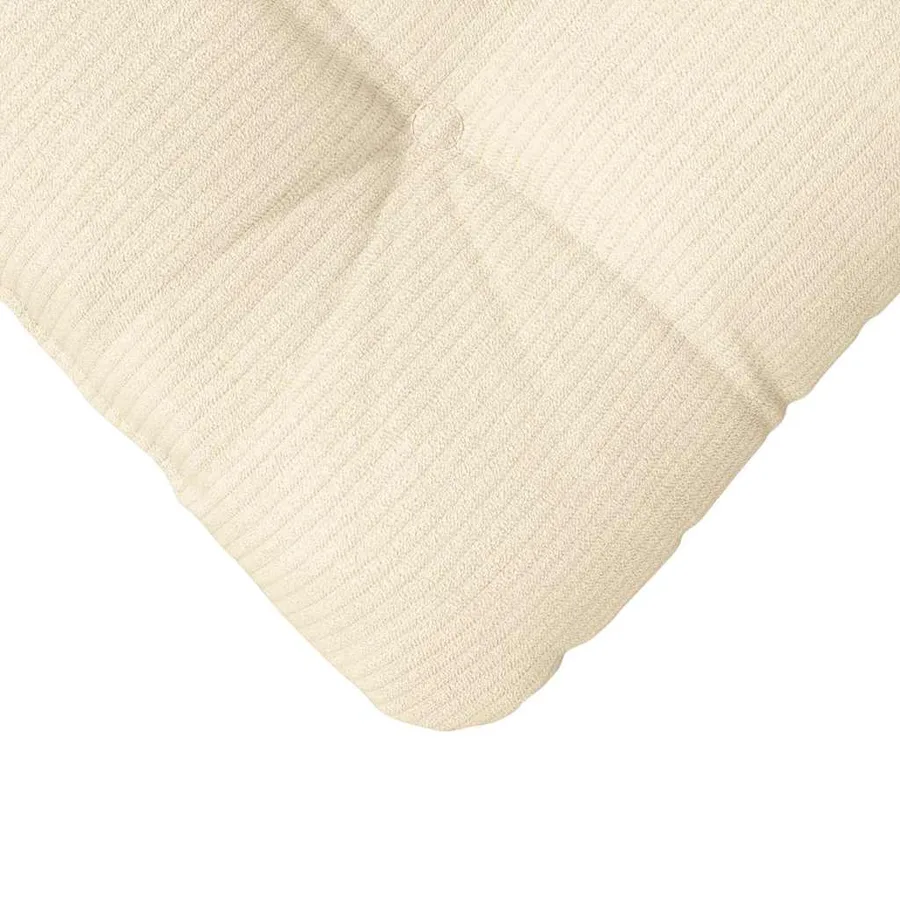 Coussins de siège 4 pcs Crème 40 x 40 cm - 9