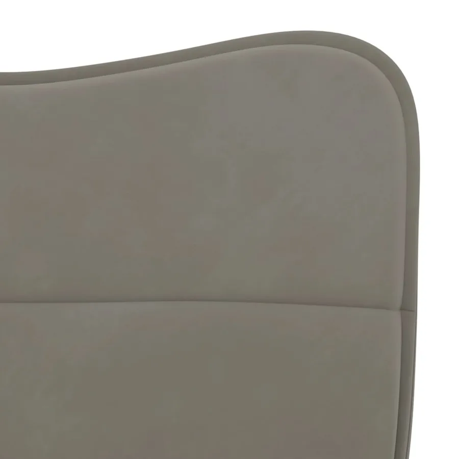 Chaises à manger lot de 2 Gris clair Velours - 7