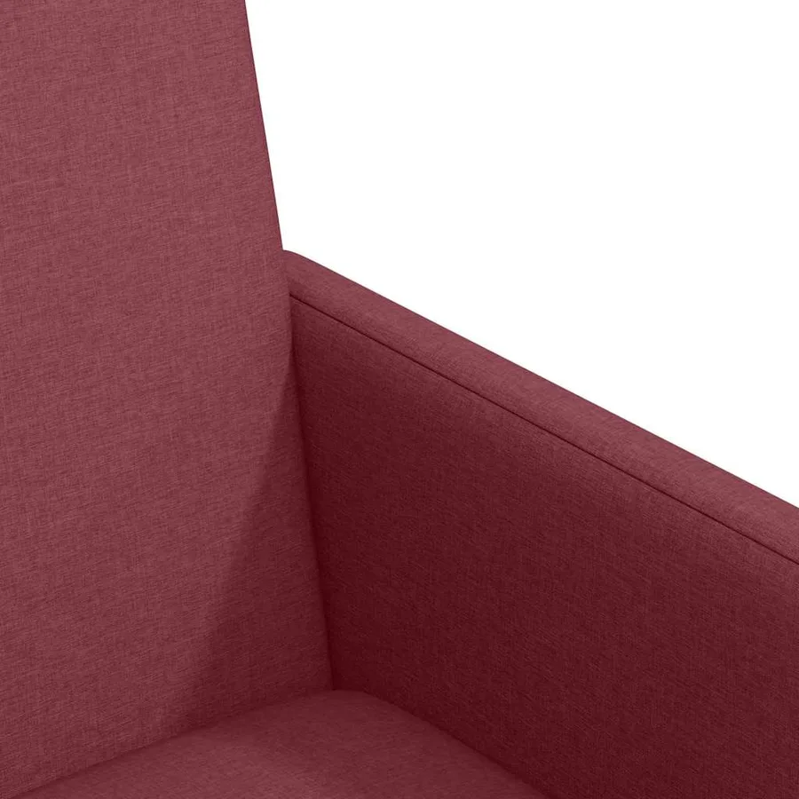 Chaises de Salle à Manger avec Roues 2 pcs Bordeaux tissu - 7
