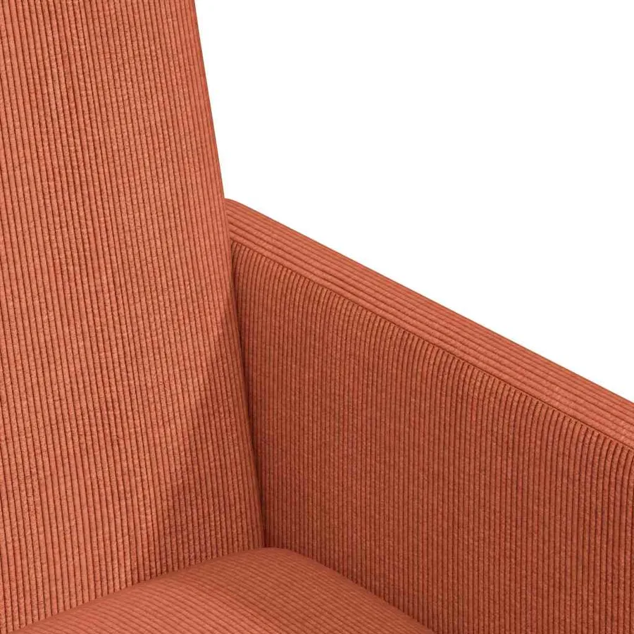 Chaises de Salle à Manger avec Roues 2 pcs Rouge orange - 7