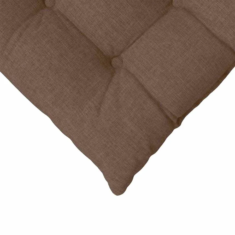 Coussins de siège 4 pcs Marron 40 x 40 x 6 cm tissu - 9
