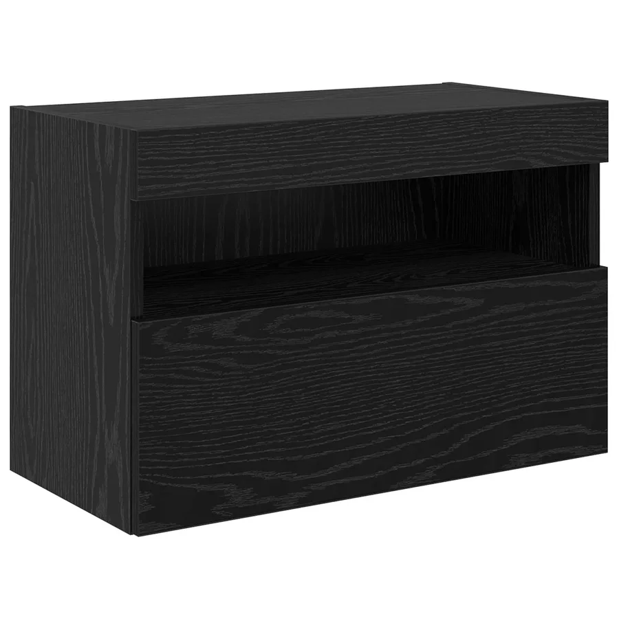 Meubles TV muraux 6 pcs Chêne noir Bois d'ingénierie - 9
