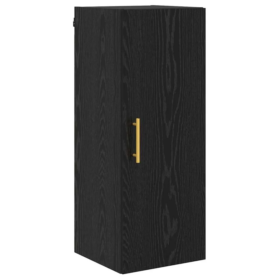 Haut Armoire 2 pcs Chêne noir Bois d'ingénierie - 7