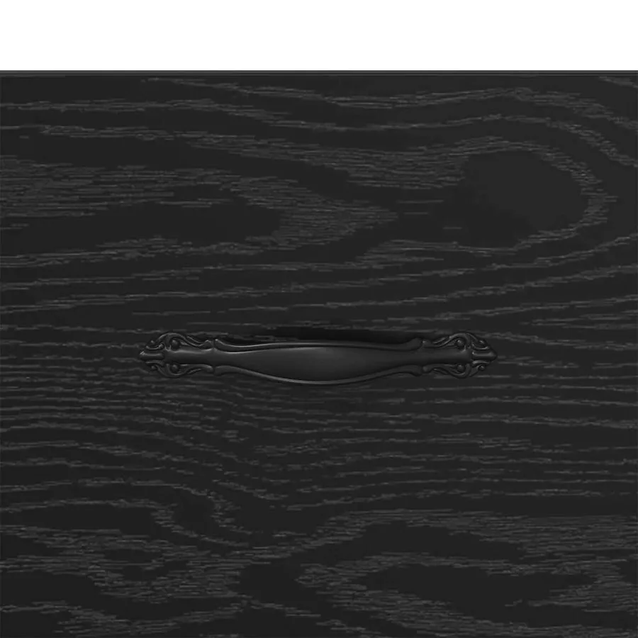 Cabinet de chevet Chêne noir 35 x 35 x 20 cm Bois d'ingénierie - 8